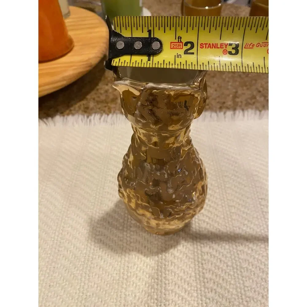 Vintage Weeping Gold VASE 24 Karat Gold Made in USA  mid-century 1950s